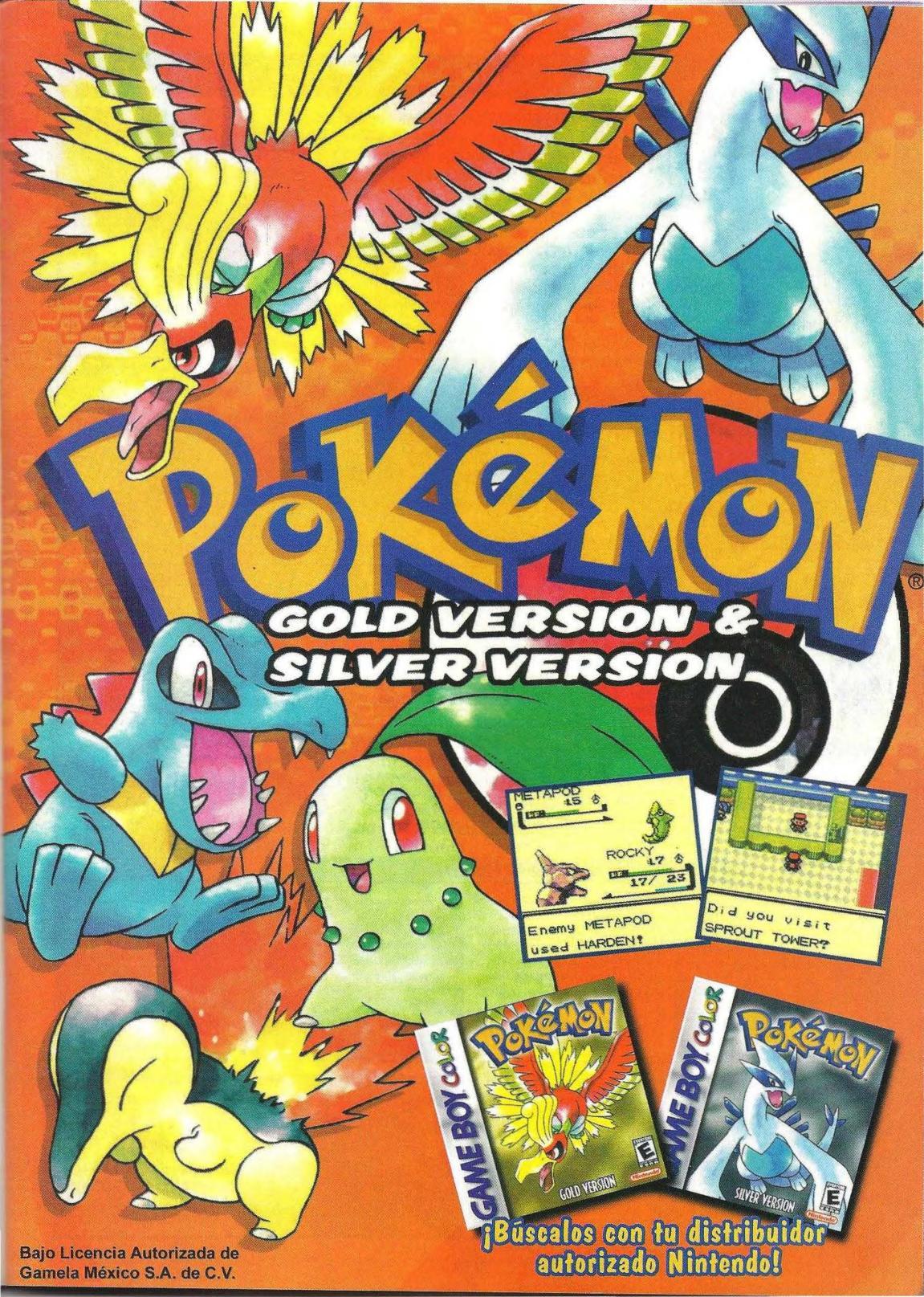 Pokemon Gold Silver Poster