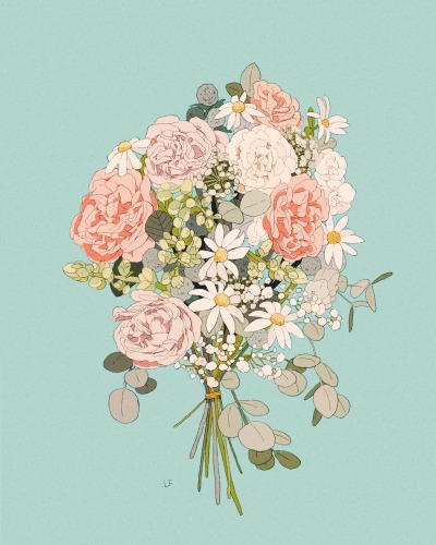 libbyframe:Wedding bouquet commish 