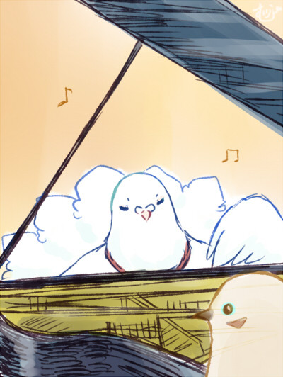 Nageki＜ “Sakuya is very active &amp; noisy bird.…but,His performance is soft &a