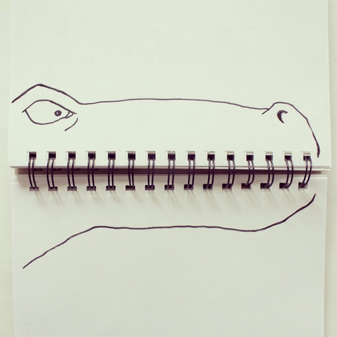 60s-girl:  tastefullyoffensive:  Everyday Objects Blended With Simple Sketches by