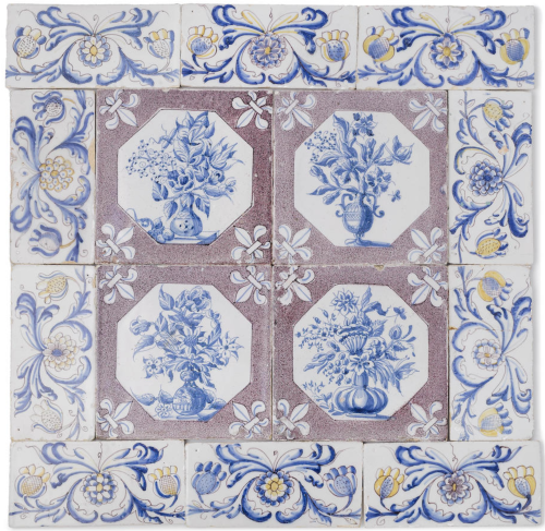 robert-hadley: A Dutch Delft tile, 18th century. Source: Bonhams