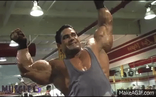 Sweat Drenched Bicep Flexing. OOOOOF!! 