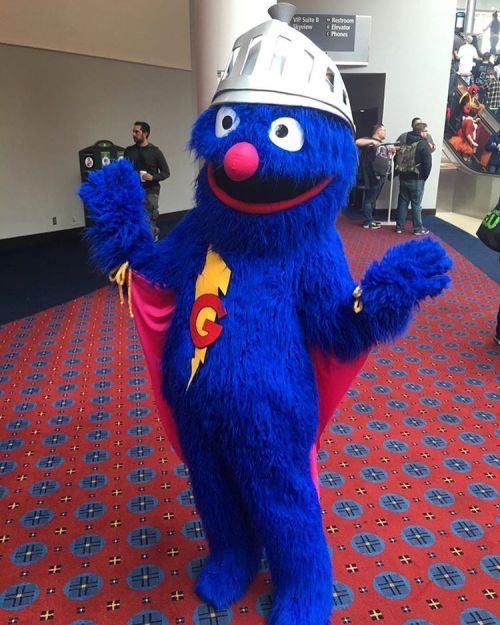 #SuperGrover cosplay at Wizard World Portland. This photo and more from the convention at comicbook.