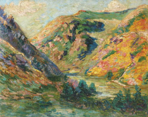 lawrenceleemagnuson: Armand Guillaumin (1847-1927)Les Carolles, Vallée de la Lude (1902)oil o