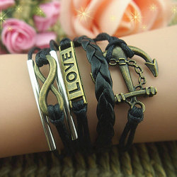 osyxox:  Antiques bronze and Black Braid leather made of by YouDefineBeauty su We Heart It. http://weheartit.com/entry/70484777