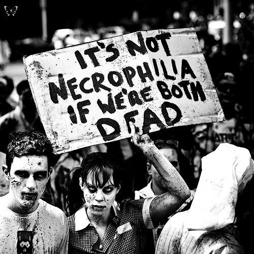 whitesoulblackheart:  Melbourne Zombie Shuffle 2011 © Paul Snow more edits here