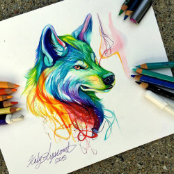 jedavu:    Wild Animal Spirits In Pencil