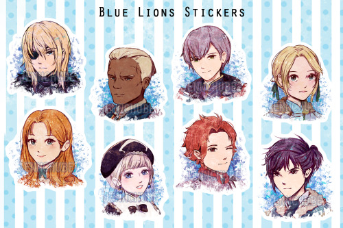 Sticker sheets are now available on my Etsy! Single stickers have been added as well for the new des