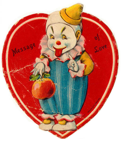 sixpenceee:Some creepy &amp; strange vintage Valentines. Here’s my compilation