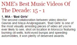 miaboardsnet:  NME’s best music videos of the decade #1 #6 