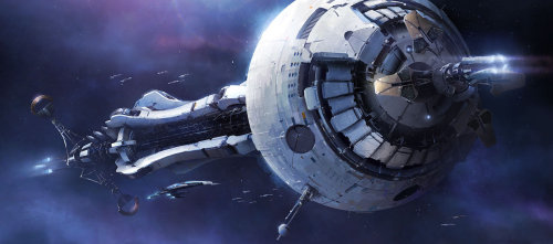 The Crucible by Brian Sum. More space ship here.