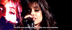 c4bellos:  Camila delivering her speech during Scar Tissue to