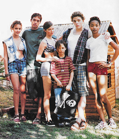 justseventeen:June 1994. ‘What to wear to a backyard bash? A patchwork of plaids, ginghams, denims, 