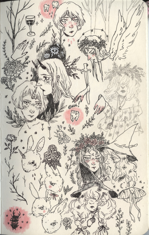 just some sketchbook pages since I haven’t updated in a little bit & my last sketchbook post was