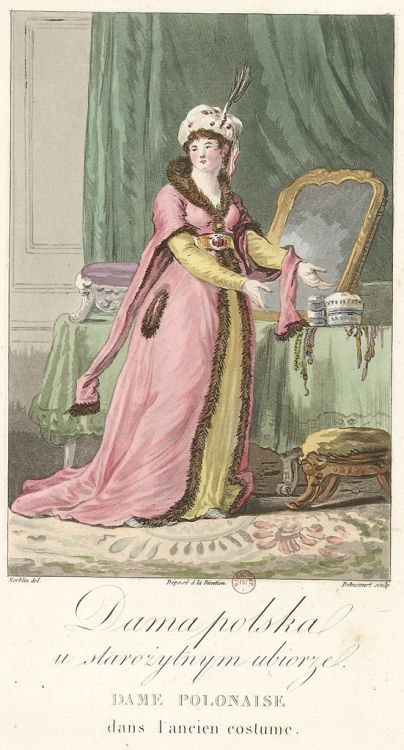 “Dame polonaise dans l'ancien costume” by Jean Pierre Norblin,1817