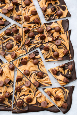 do-not-touch-my-food:  Chocolate Peanut Butter Cup Bark 