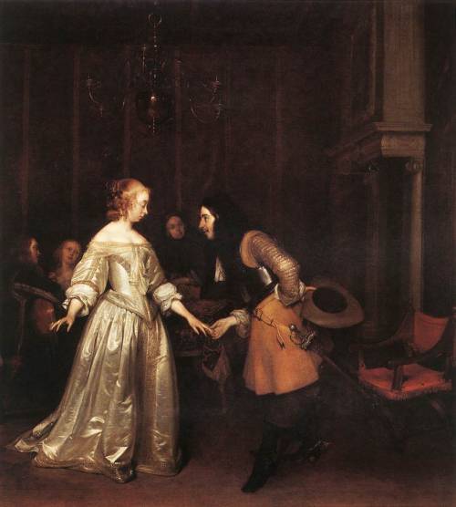 The Dancing Couple, Gerard ter Borch, ca. 1660