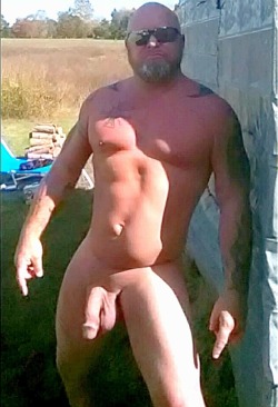 Naked outside!