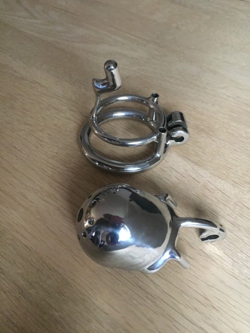 subserious:  New device!!!  Received a new device today, bought from Rigid Chastity.com - made beautifully and looks just stunning!    Requires a PA to wear - and I don’t think that even Houdini´s dick would have been able to escape this one… 
