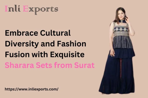 Embrace Cultural Diversity and Fashion Fusion with Exquisite Sharara Sets from Surat