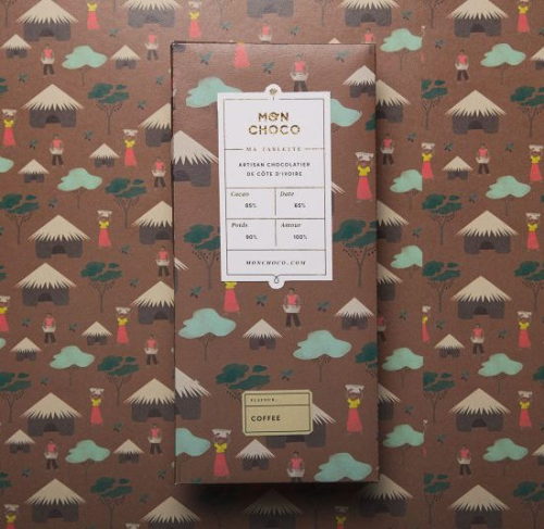 Packaging for chocolates made of cocoa beans exclusively from West Africa, designed by Mexico City-b