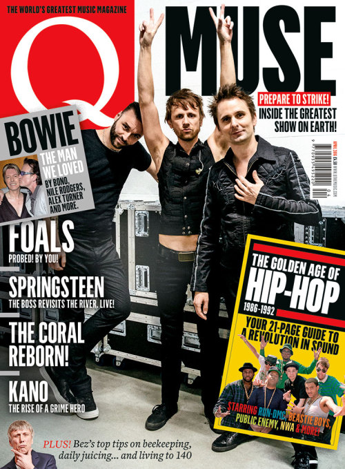musenewses:Muse is on the cover of this month’s Q Magazine [x]