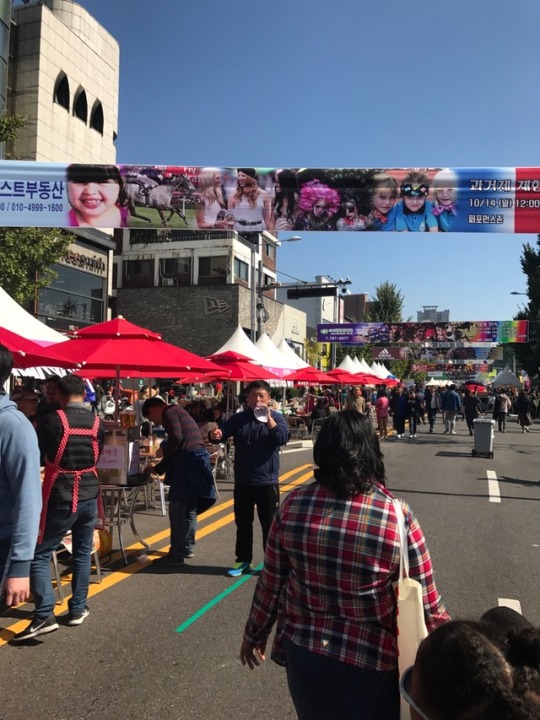 Itaewon Global Village Festival in Seoul. Lots of good food. 