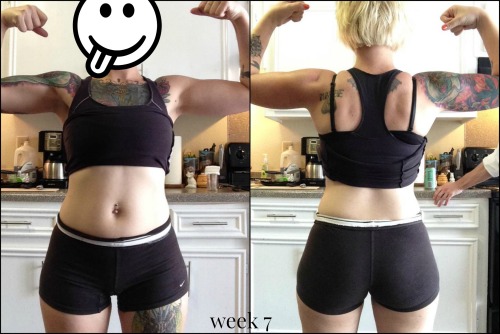 7 weeks of working out consistently! 