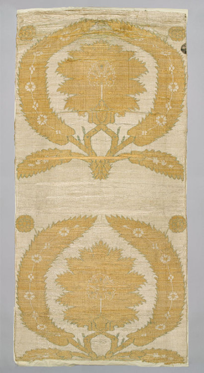 Dyed Silks from the Ottoman Empire Turkey, 16th and 17th century