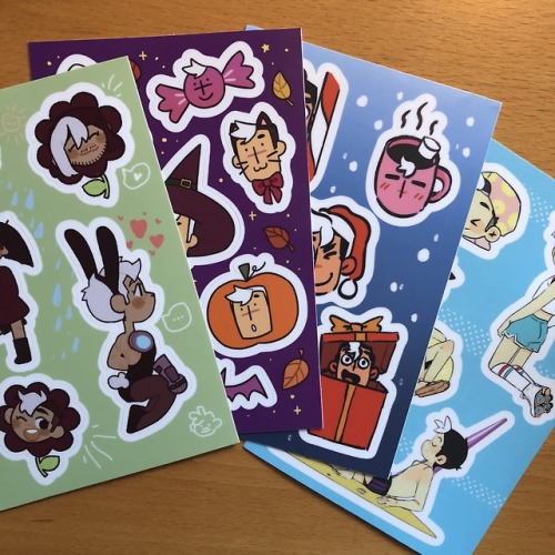 shirocalendar: Production Update! The sticker sheets by kayochins, @jacqets, @doipark, and @andyzamb