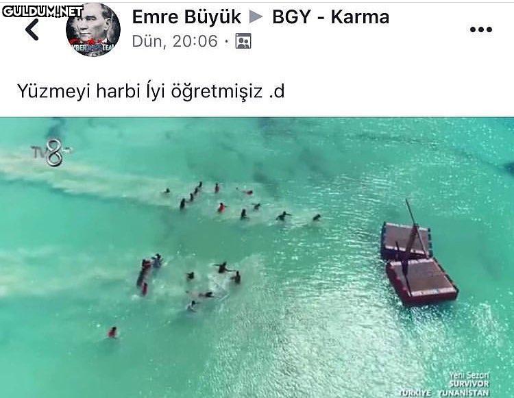 Yüzmeyi harbi iyi öğretmişiz