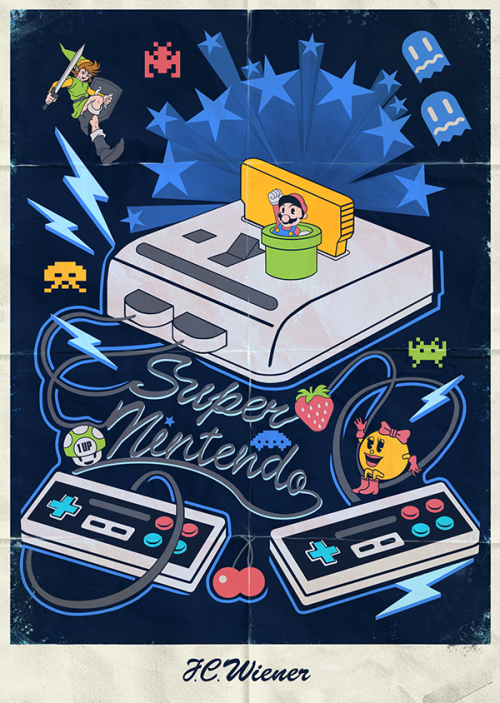 Super Nintendo Poster by Vasiliy Gromov