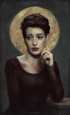 samspratt:  “Anne Hathaway” - Illustration