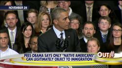 nativeamericannews:  Only Native Americans Can Legitimately Object to Immigration  Did President Barack Obama say that only Native Americans can complain about immigration?At a speech in Chicago yesterday, he said, “There have been periods where the
