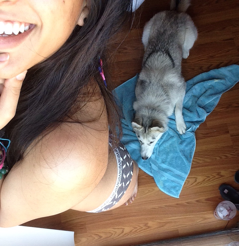 sensualtiggress:  She gets tired after photo bombing my pictures 
