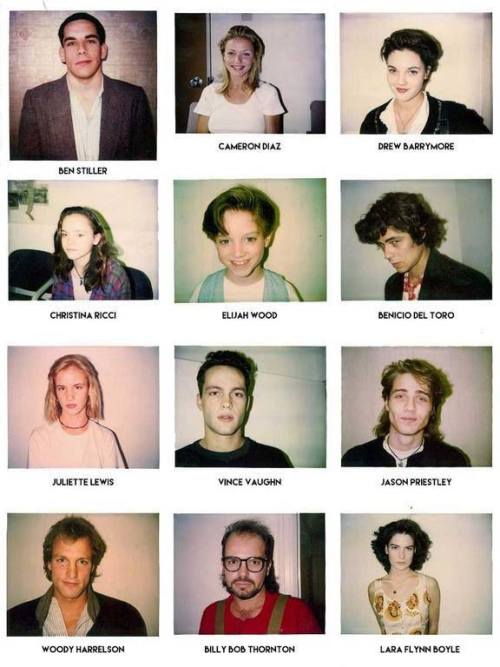 CultureCINEMA:  Audition polaroids circa 1980s/1990s photographed by casting director Mali Finn  #TB