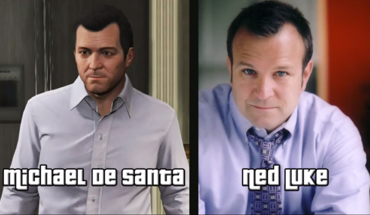 arsenicko:  andremichaux:  Grand Theft Auto V - Characters &amp; Voice Actors
