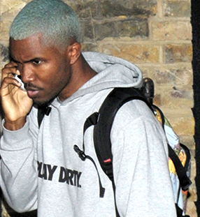 frankoceanitaly:   Frank Ocean talks on the phone after partying at hot spot Chiltern Firehouse in London, UK on August 6, 2014 