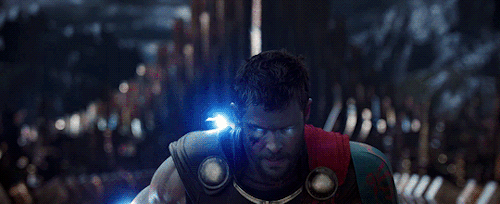 jason-todds:  The hammer of the godsWill drive our ships to new landsTo fight the horde, sing and cryValhalla, I am coming. Thor: Ragnarok (2017) dir. Taika Waititi 