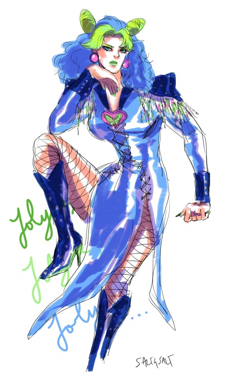  a retake on my 80s pop star Jolyne, based on an outfit Dolly Parton wore in a Dolly show ! :) (wher