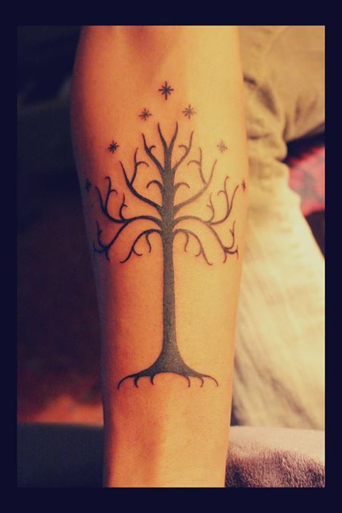 LOTR tattoo Gondor tree White tree We have all got both light and dark  inside us What matters is the part  Lotr tattoo Elven tattoo Lord of  the rings tattoo