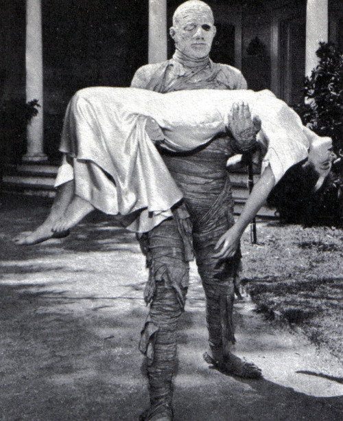 The Mummy&rsquo;s Ghost, 1944. The studio caption says, &ldquo;Determining by her weird birt