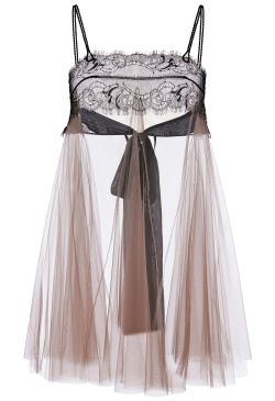 martysimone:    La Perla | Alissa babydoll • sheer tulle • Leavers lace + silk chiffon ribbon to the reverse | Spring Summer 2019 Collection  