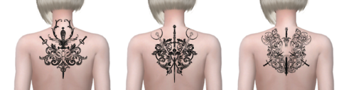 Tattoo set №1 3 tattoes with 2 swatchesmale / femaleteen+HQ compatible dlPreviews were done with HQ 