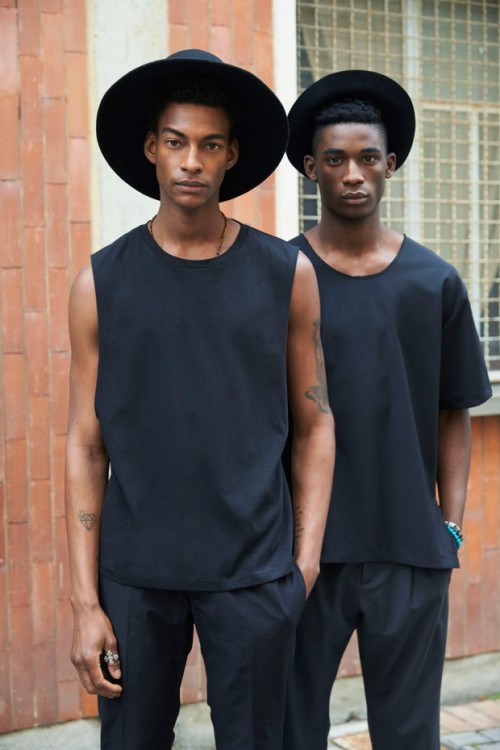 black-boys: Ty Ogunkoya &amp; Harry Uzoka by Andrea Gandini | David Naman SS 16 Styling by Maur