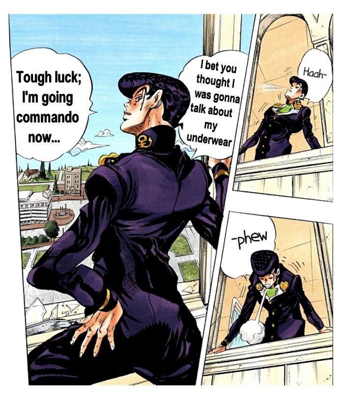 Jojo's Bizarre Adventure shatposts — got em