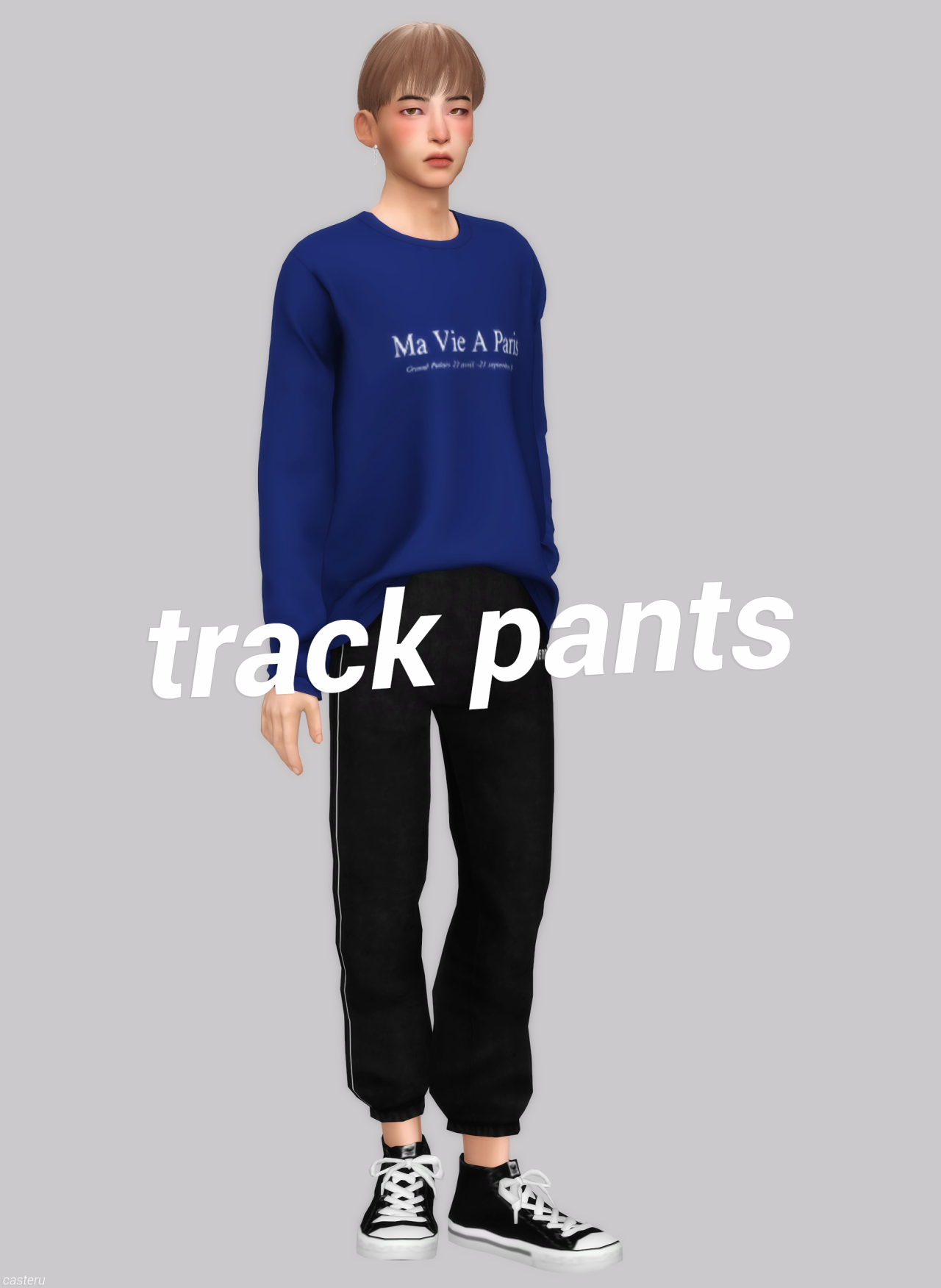 euphoria *༝ ༝ — velour piping track pants // T.O.U. // reference