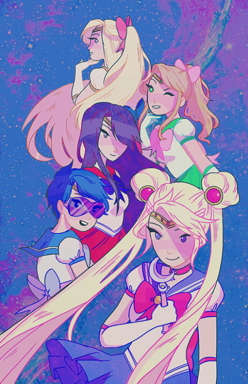 viazi:  sm print for ax!!!! i’ll also have this as a postcard print hehe also tumblr made the colors look super weird and saturated……i promise they look a million times better in person B^(