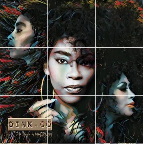 Jody Watley. Mixed Media by M. LA Girdam