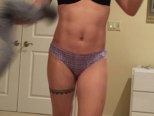 pantyjerk:  Modeling some new thongs.